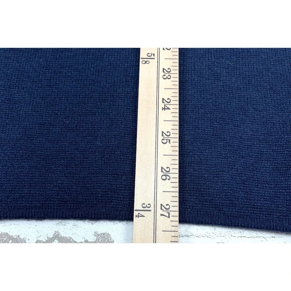 North Face Sweater Men Medium Blue Pullover Quarter Zip Micro‎ Fleece Lined Navy
